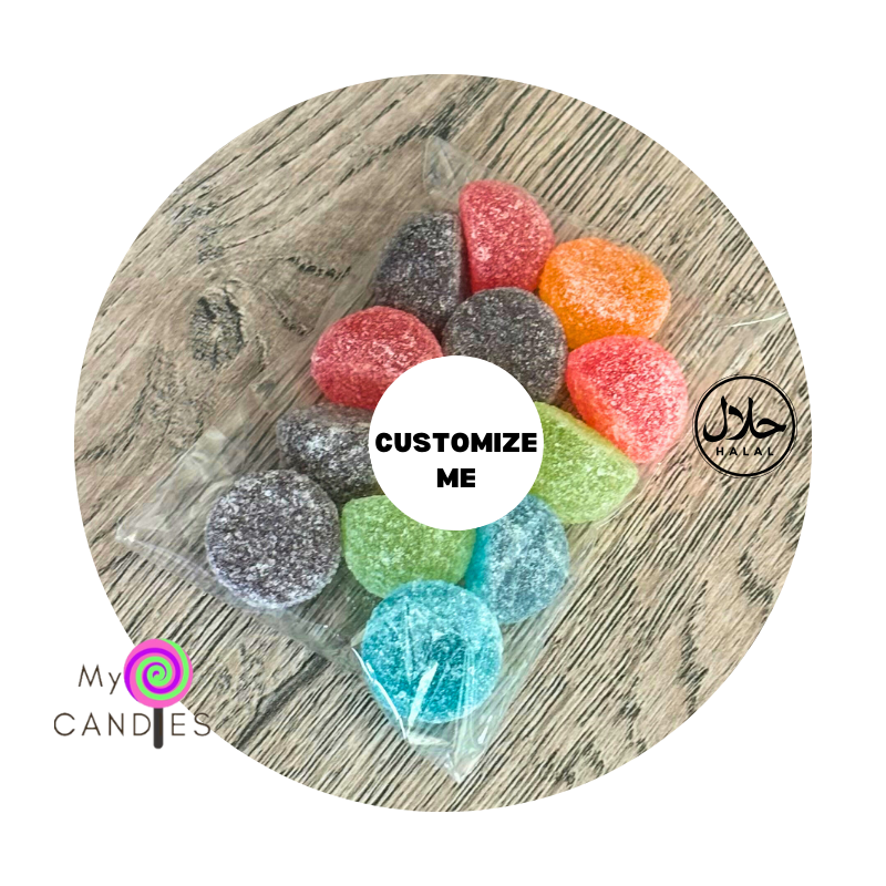 Gummy Gift - Pillow Pack filled with 100g Fruit Jubes (Min Order of 150)