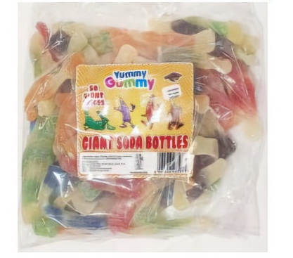 Yummy Gummy - Giant Soda Bottles (50's)