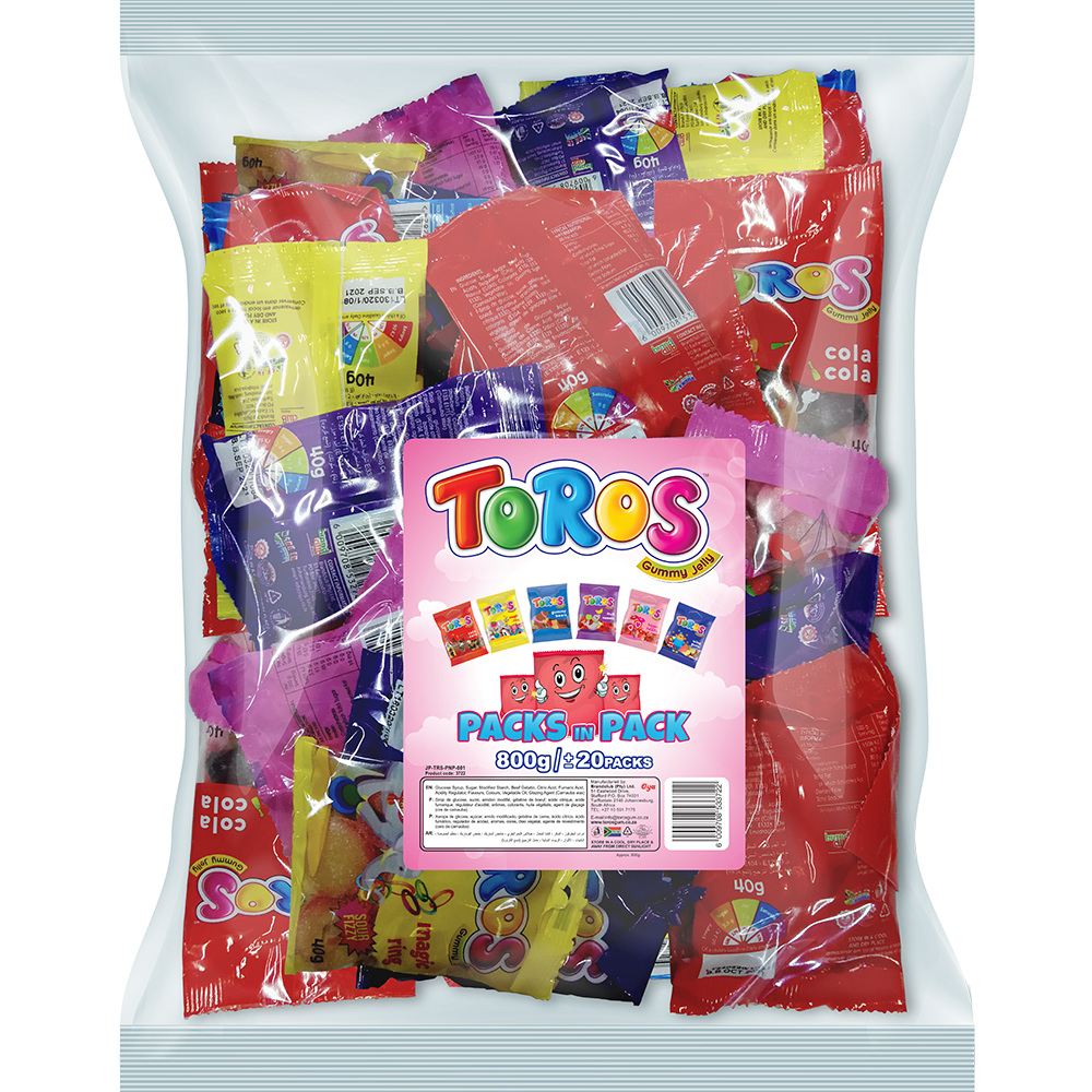 Toros Gummy Jelly - Packs in Pack Packet
