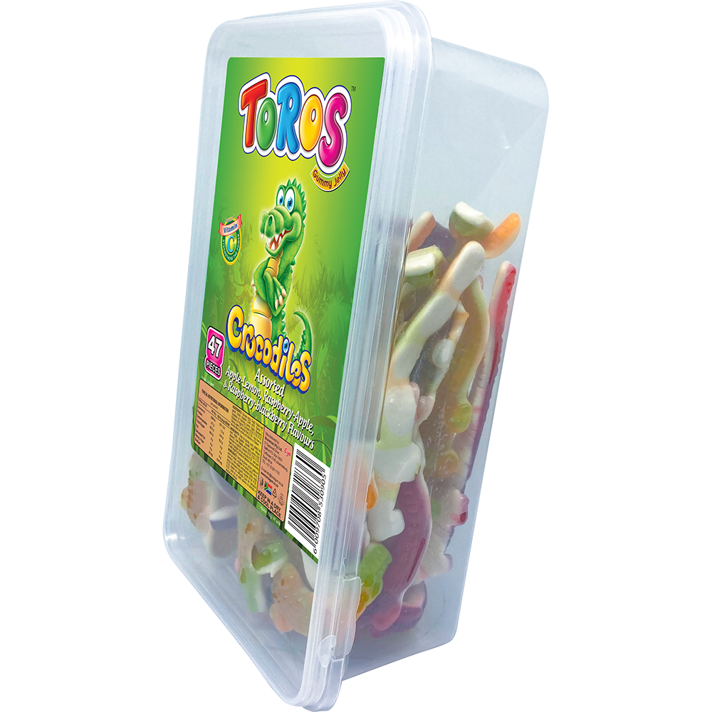 Toros Gummy Jelly – Crocodile Tub 50's