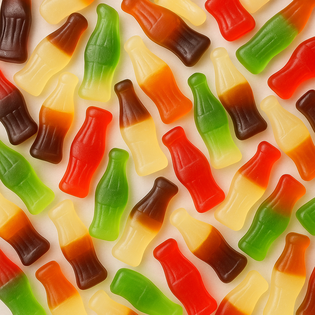 Yummy Gummy - Giant Soda Bottles (50's)