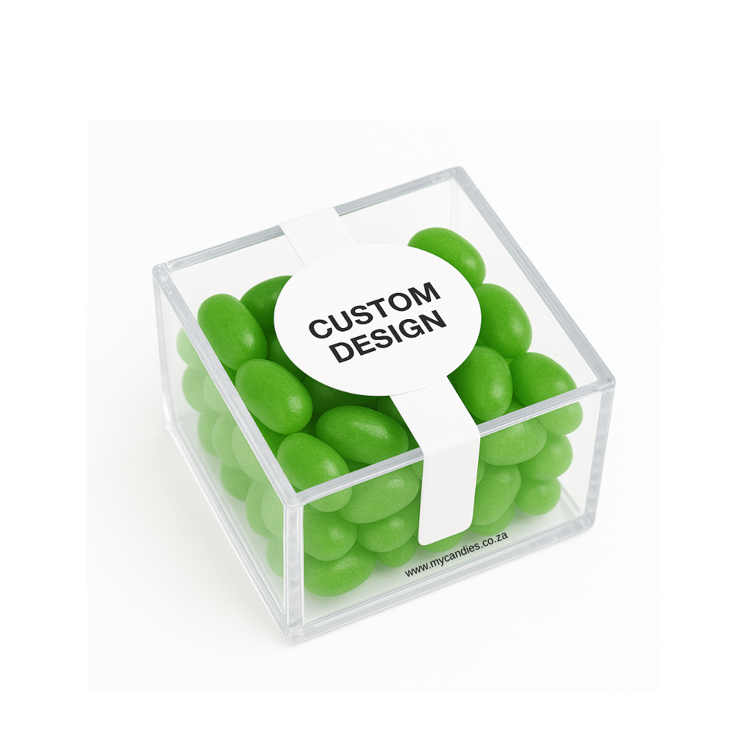 Jelly Beans Mini Box - Apple (Green) Min Order of 50