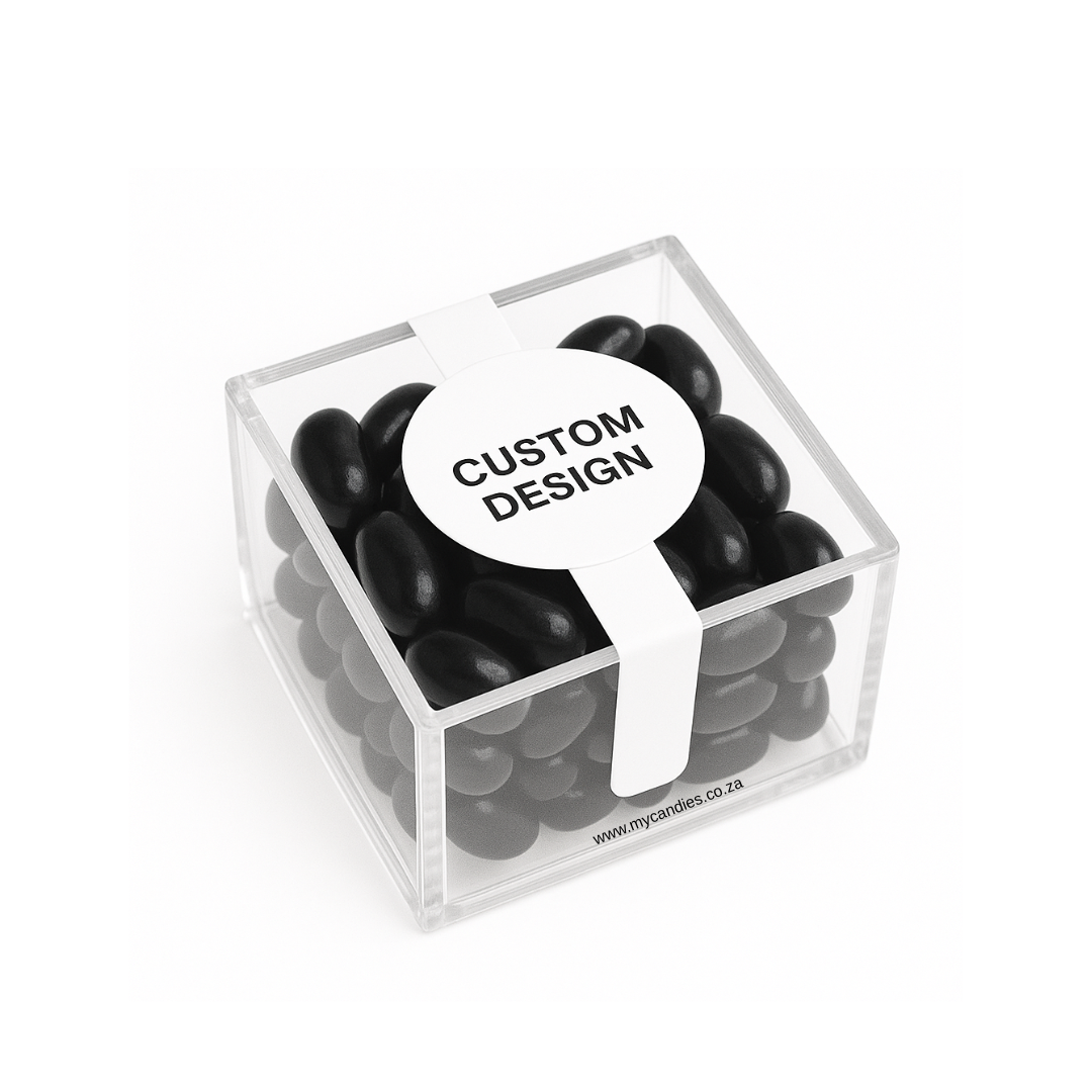 Jelly Beans Mini Box - (Black) Min Order of 50