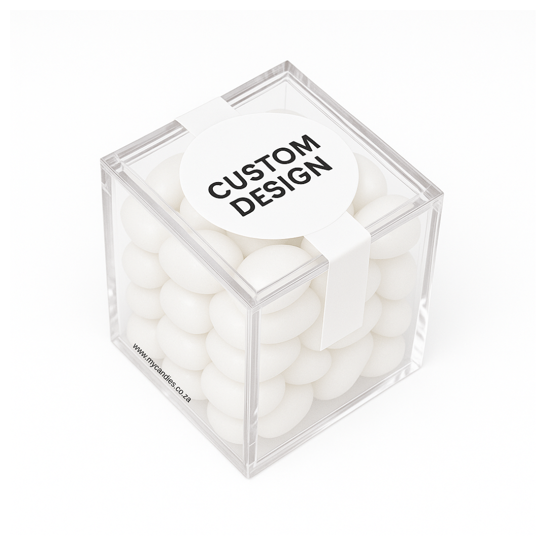 Jelly Beans Medium Box - Litchi (White) Min Order of 50