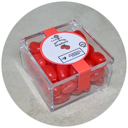 Jelly Beans Mini Box - Strawberry (Red) Min Order of 50
