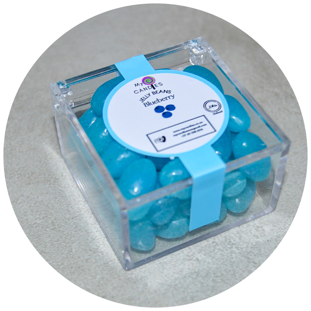 Jelly Beans Mini Box - Blueberry (Blue) Min Order of 50