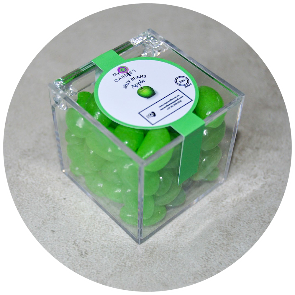 Jelly Beans Medium Box - Apple (Green) Min Order of 50