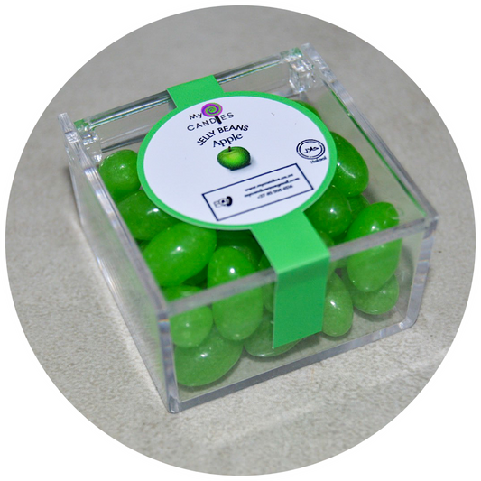 Jelly Beans Mini Box - Apple (Green) Min Order of 200