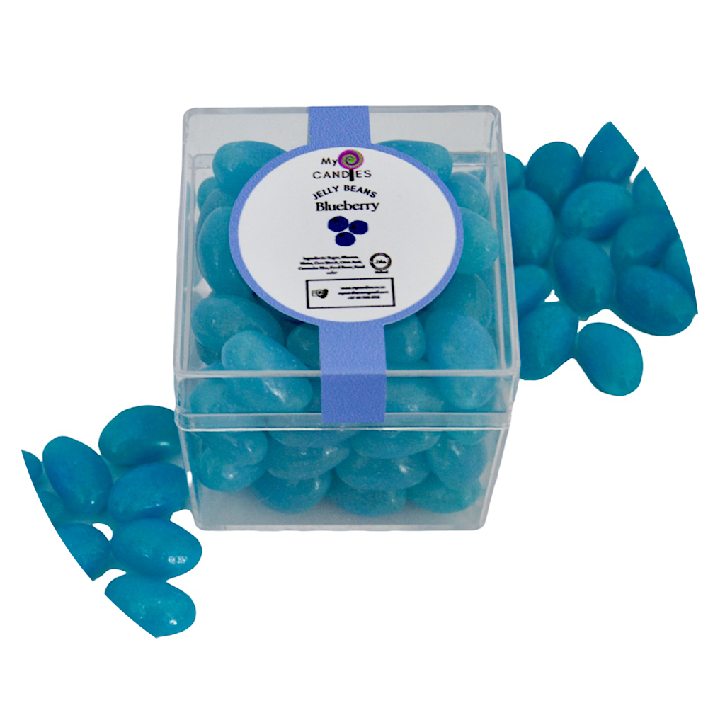 Jelly Beans Medium Box - Blueberry (Blue Min Order of 200