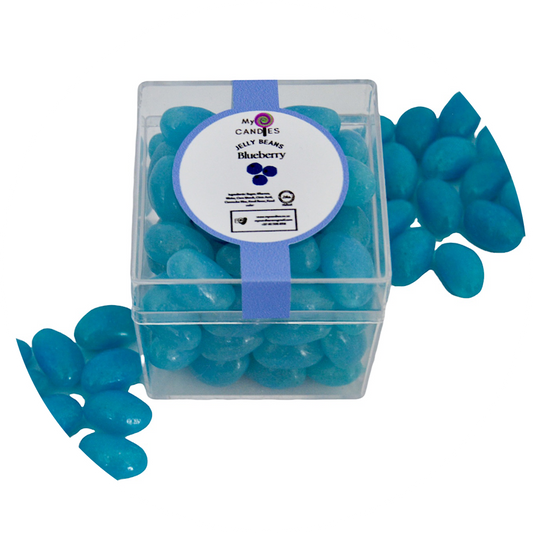 Jelly Beans Medium Box - Blueberry (Blue Min Order of 200