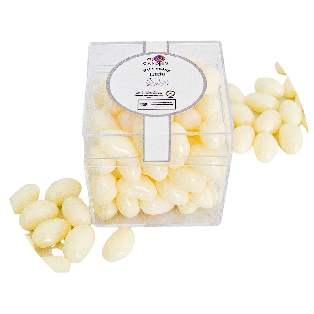 Jelly Beans Medium Box - Litchi (White) Min Order of 200