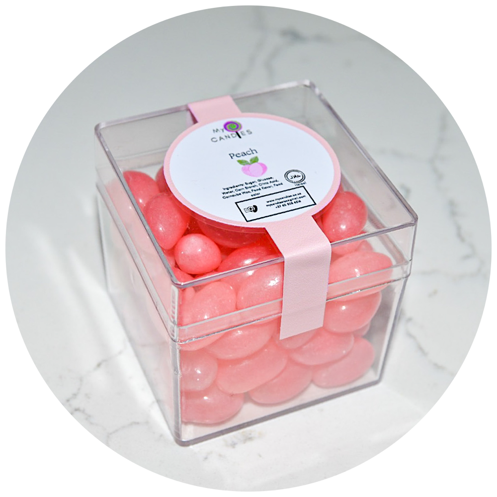 Jelly Beans Medium Box - Pink (Peach) Min Order of 200