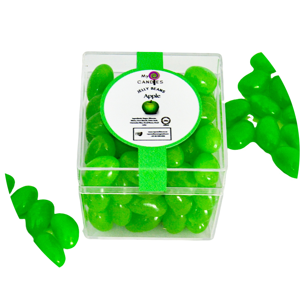 Jelly Beans Medium Box - Apple (Green) Min Order of 200
