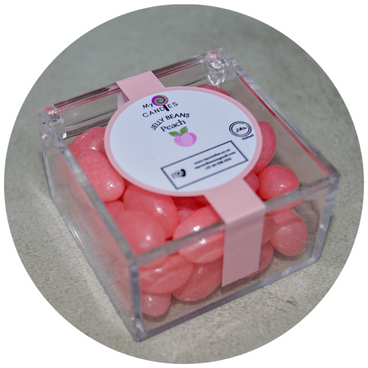 Jelly Beans Mini Box - Pink (Peach) Min Order of 200