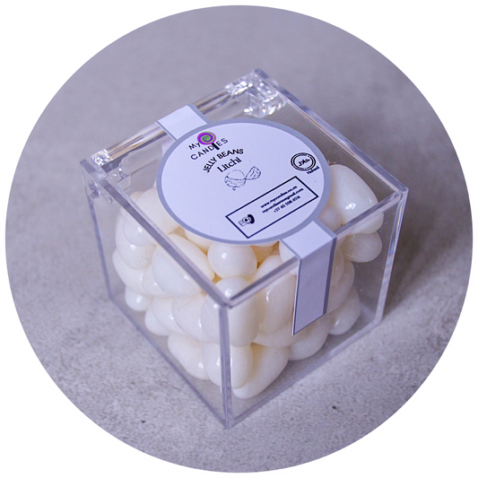 Jelly Beans Medium Box - Litchi (White) Min Order of 200