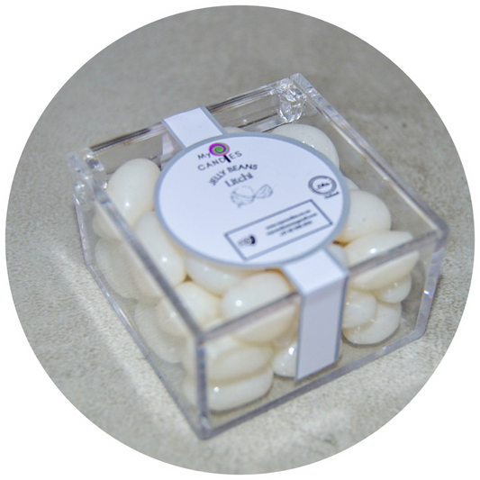 Jelly Beans Mini Box - Litchi (White) Min Order of 50