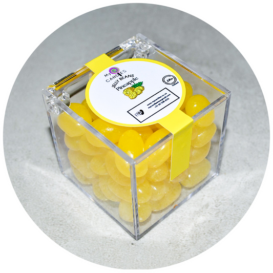 Jelly Beans Medium Box - Yellow (Pineapple) Min Order of 200