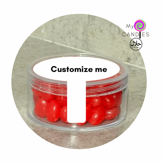 Jelly Beans Medium Acrylic Tub - Red Min Order of 200