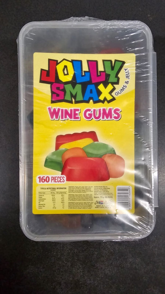 Jolly Smax Gums 720g Wine Gums Tubs