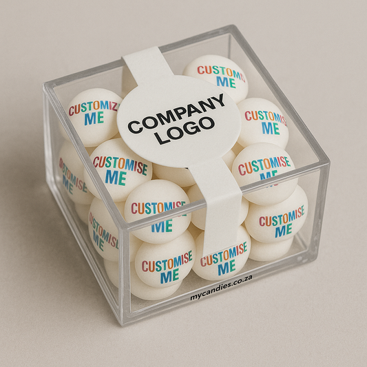 Personalised Edible Printed Softmints in Acrylic Gift Box – (MOQ 150)