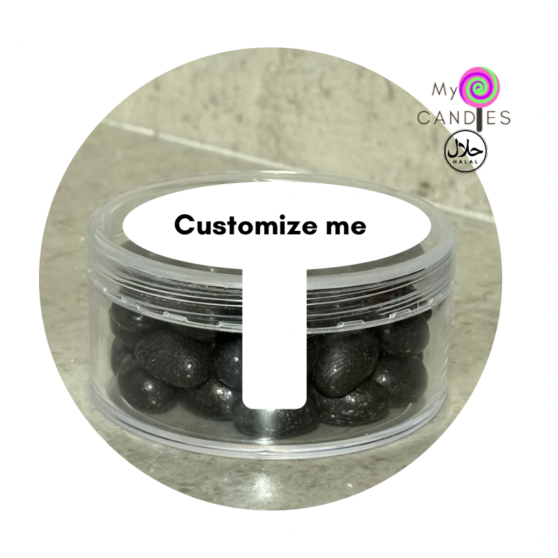 Jelly Beans Medium Acrylic Tub - Black Min Order of 200