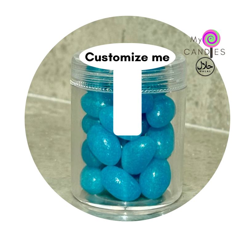 Jelly Beans Mini Acrylic Tub - Blueberry Min Order of 200