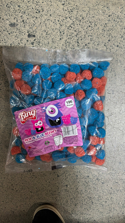 Kings Gummies - Pink and Blue Berries 1kg