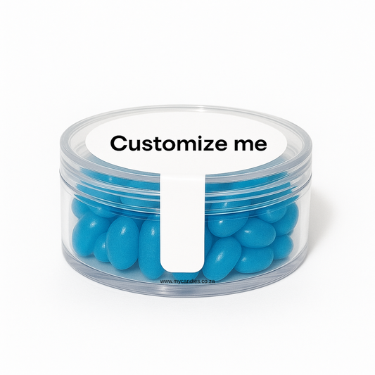 Jelly Beans Medium Acrylic Tub - Blue Min Order of 200
