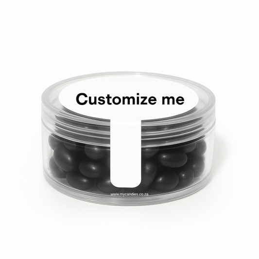 Jelly Beans Medium Acrylic Tub - Black Min Order of 200