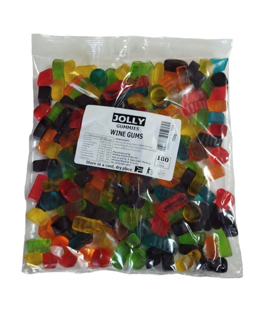 Jolly Smax Gums 720g Wine Gums Pack