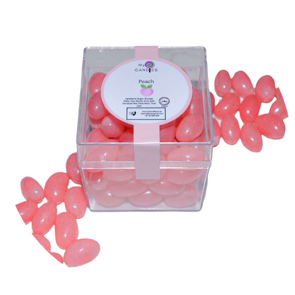 Jelly Beans Medium Box - Pink (Peach) Min Order of 100)